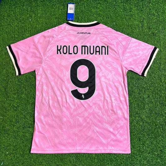Randal Kolo Muani #9 Juventus 2026/2027 New Season Away Pink Football Jersey