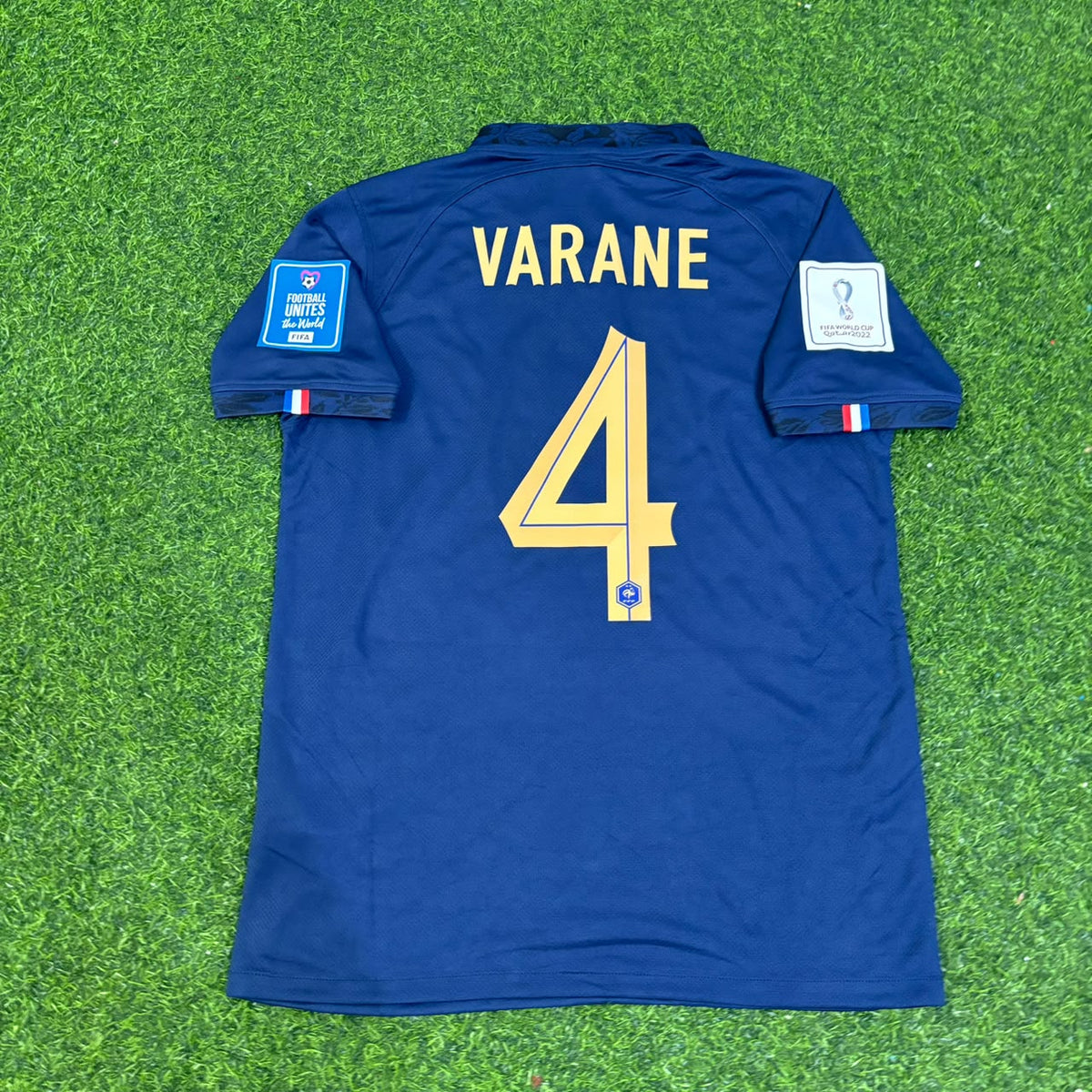 Raphael Varane France 2022 World Cup Final Retro Jersey Maillot Trikot Soccer Shirt