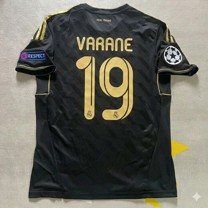 Raphaël Varane 19-  Real  Madrid 2011-2012  Champions League Retro Jersey Soccer Shirt