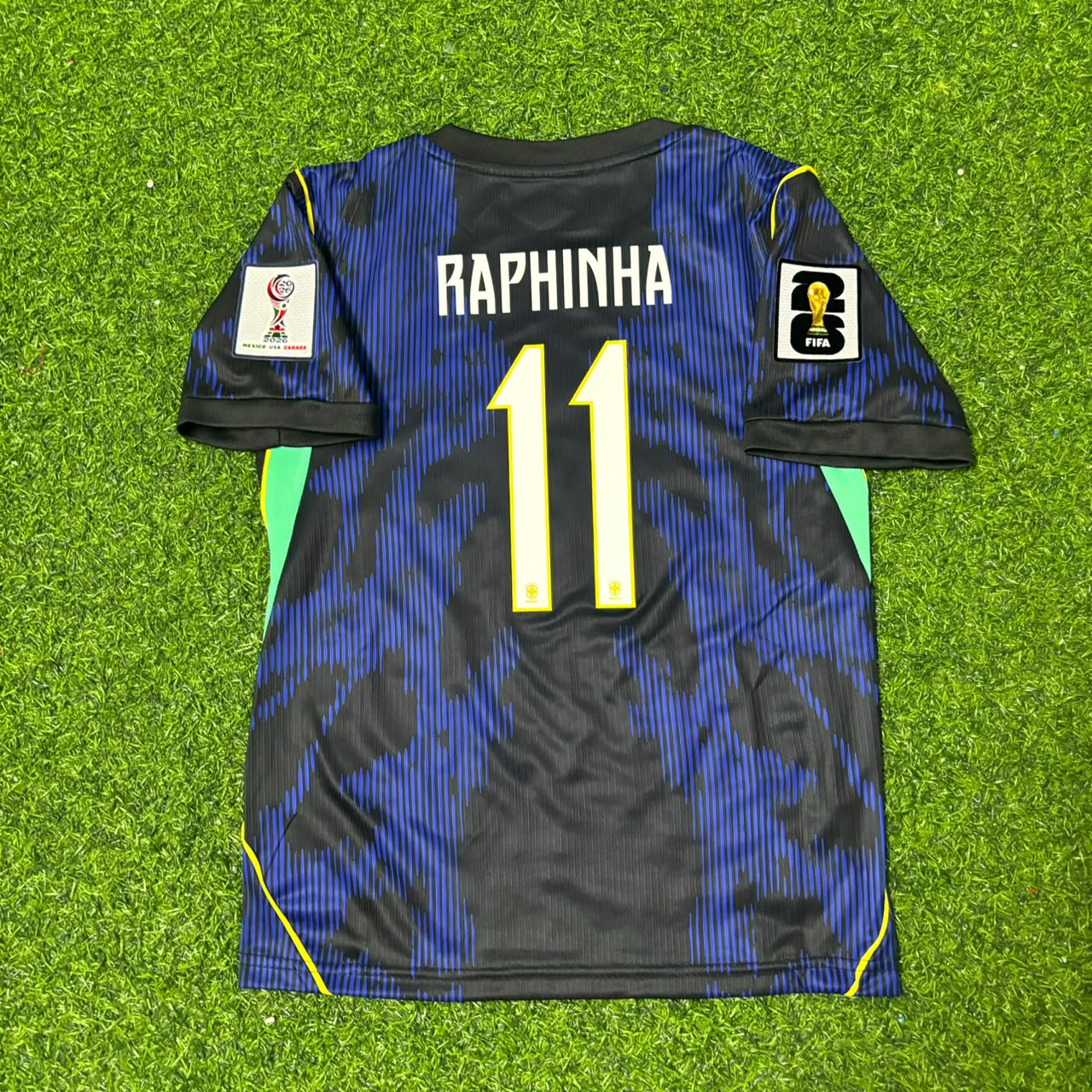 Raphinha #11 Brazil 2026 World Cup Kids New Season Football Jersey Kit