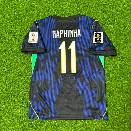 Raphinha #11 Brazil 2026 World Cup Blue New Season Football Jersey