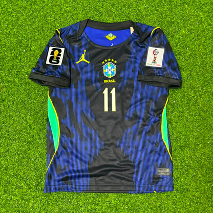 Raphinha #11 Brazil 2026 World Cup Kids New Season Football Jersey Kit