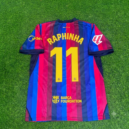 Raphinha #11 Barcelona 2027 New Season Home Jersey Trikot Maillot Soccer Shirt