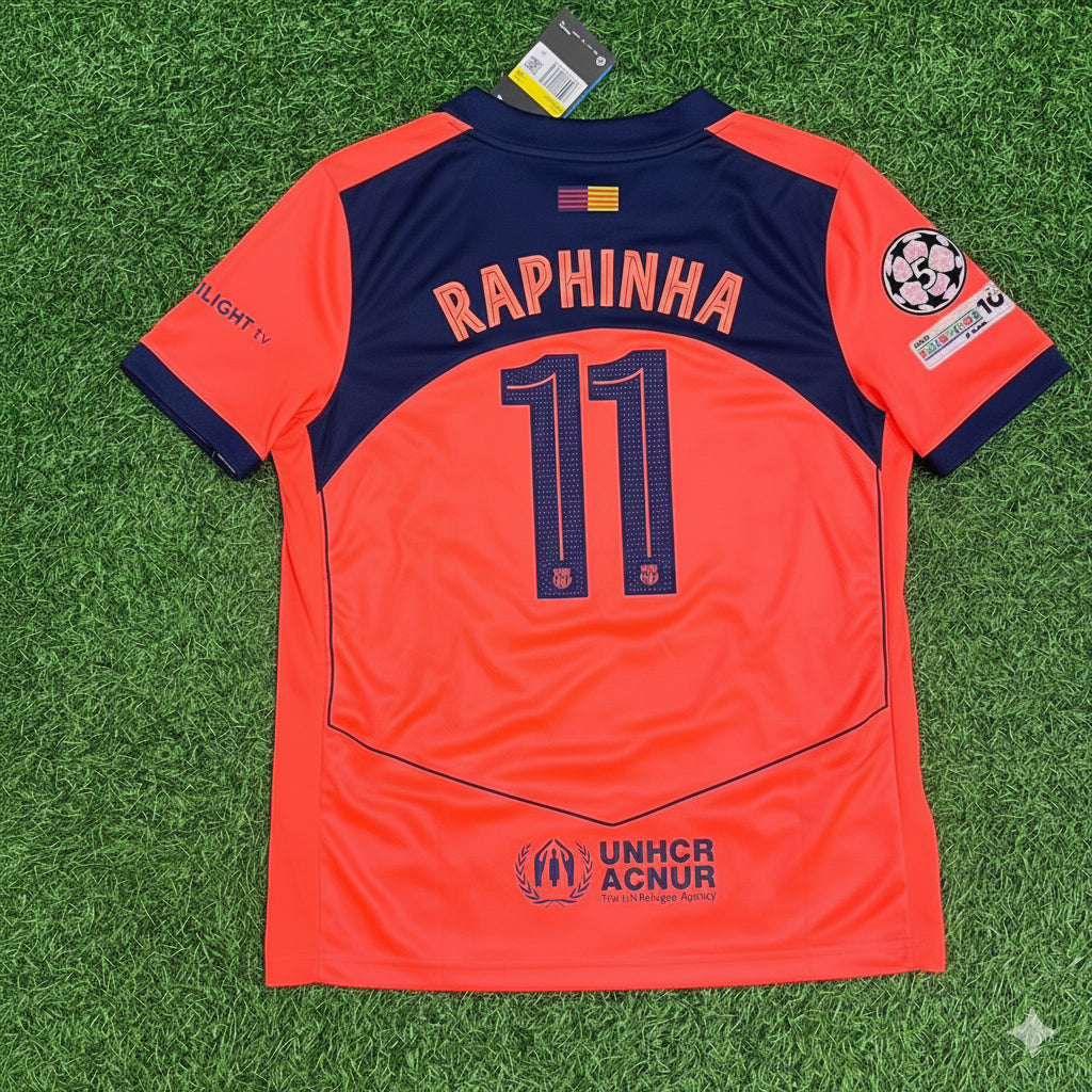 Raphinha Barcelona 2025/2026 Season Kit Jersey Trikot Maillot