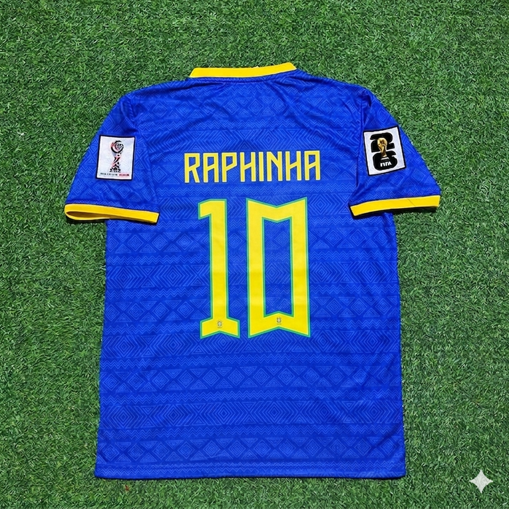 Raphinha #10 - Brazil 2026 World Cup Blue New Season Football Jersey