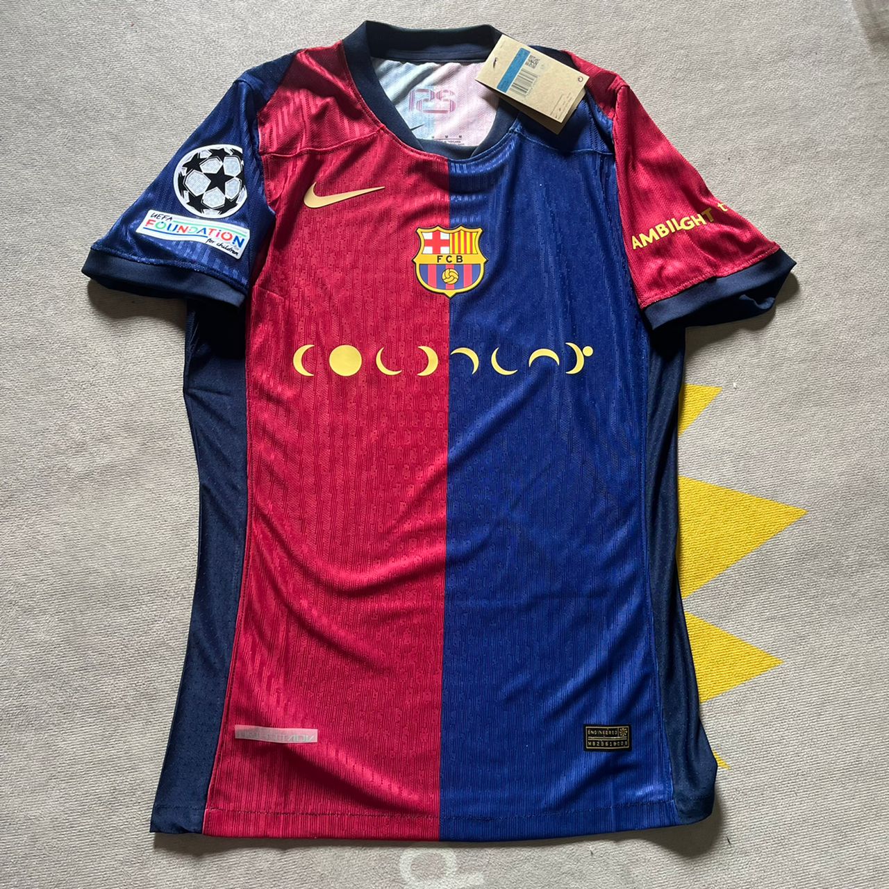 Raphinha Barcelona Champions League Patch Jersey Trikot