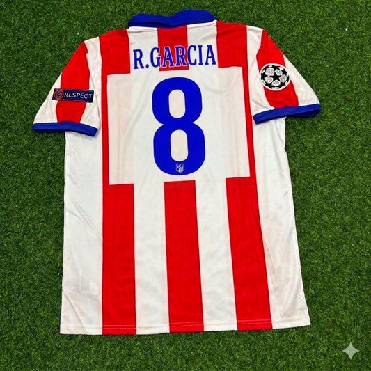 Raúl García 8- Atlético Madrid 2014 Champions League Final Retro Football Jersey