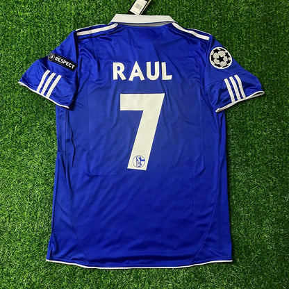 Schalke 04 Raul Gonzalez Blanco 2010- 11 Season Retro Champions League Football Jersey Trikot