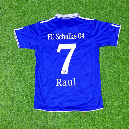 Schalke 04 Raul Gonzalez Maillot de football rétro Trikot Maillot de football