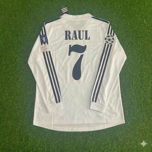 Raul 7- Real Madrid 2002/2003 Long Sleeve Home Jersey