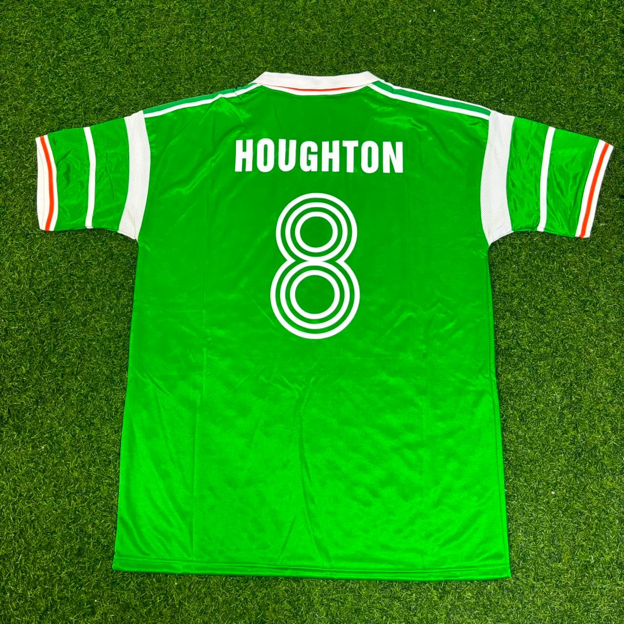 Ray Houghton Ireland 1988/1990 Retro Green Football Jersey