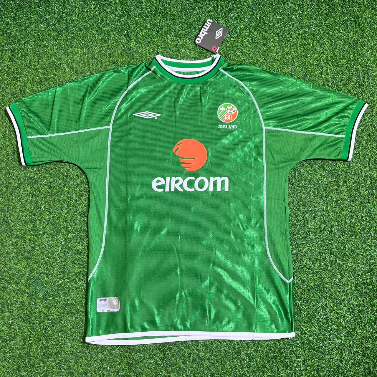 Ray Houghton Ireland Retro Green Football Jersey