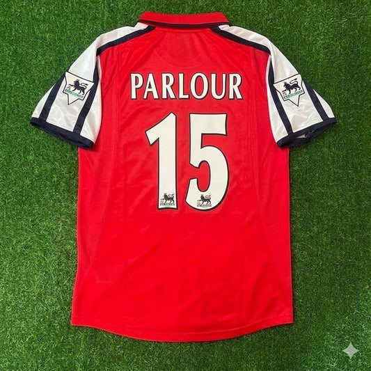 Ray Parlour #15 Arsenal 1999-2002 Red White Retro Jersey Trikot Maglia Camiseta Soccer Shirt