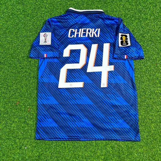 Rayan Cherki 24-France Home 2026 World Cup Blue Football Jersey