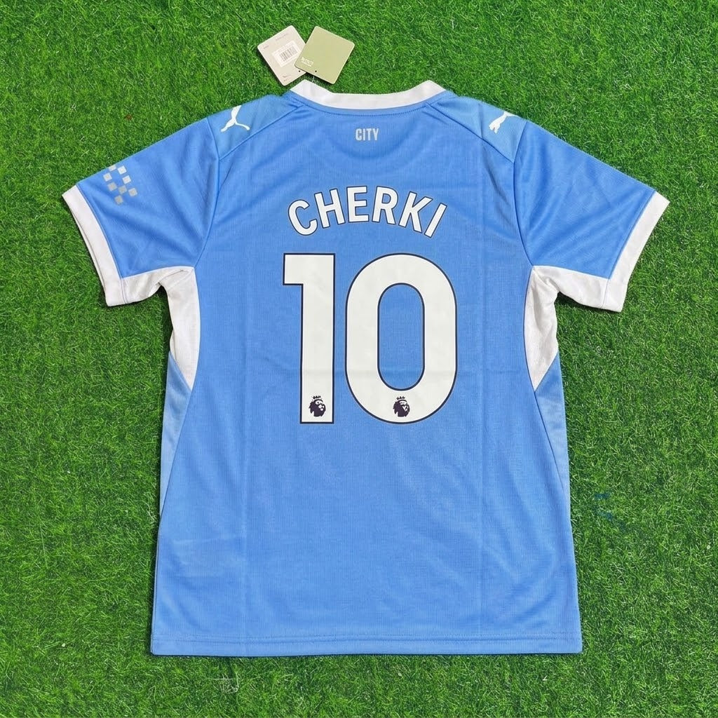 Rayan Cherki Manchester City 2026-27 Home New Season Jersey Trikot Maillot Soccer Shirt