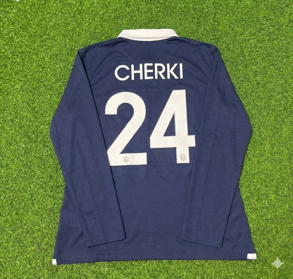 Rayan Cherki #24 France Long Sleeve Football Jersey Trikot Maillot