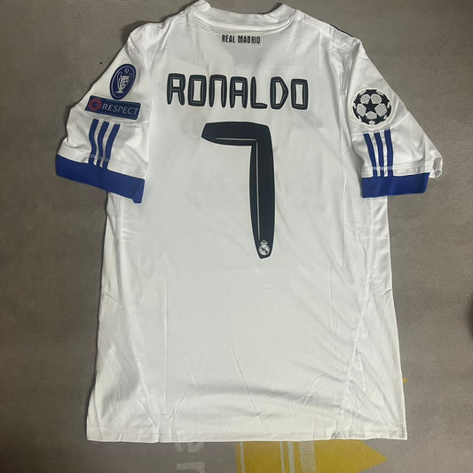 Cristiano Ronaldo 2010–11 Real Madrid – Weißes Retro-Trikot