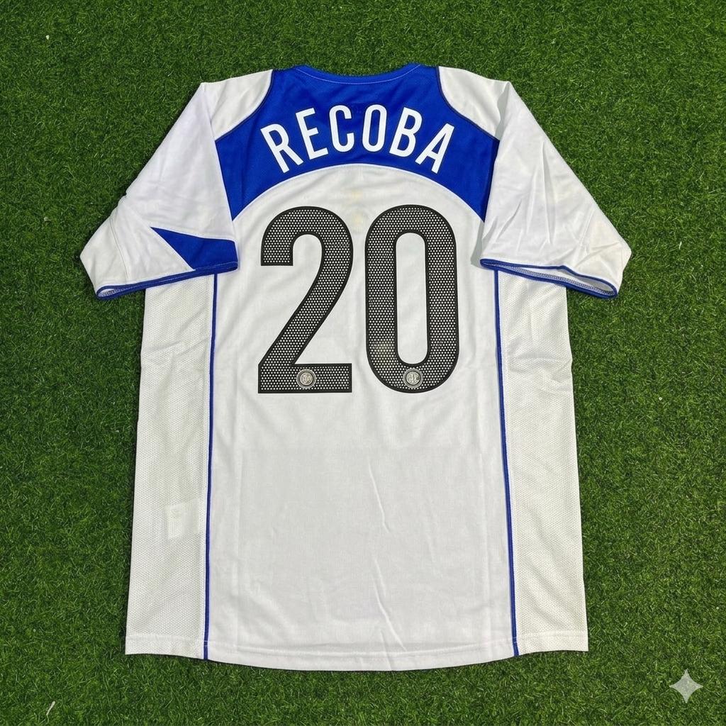 Alvaro Recoba Inter Milan 2004-2005 Retro White Football Jersey