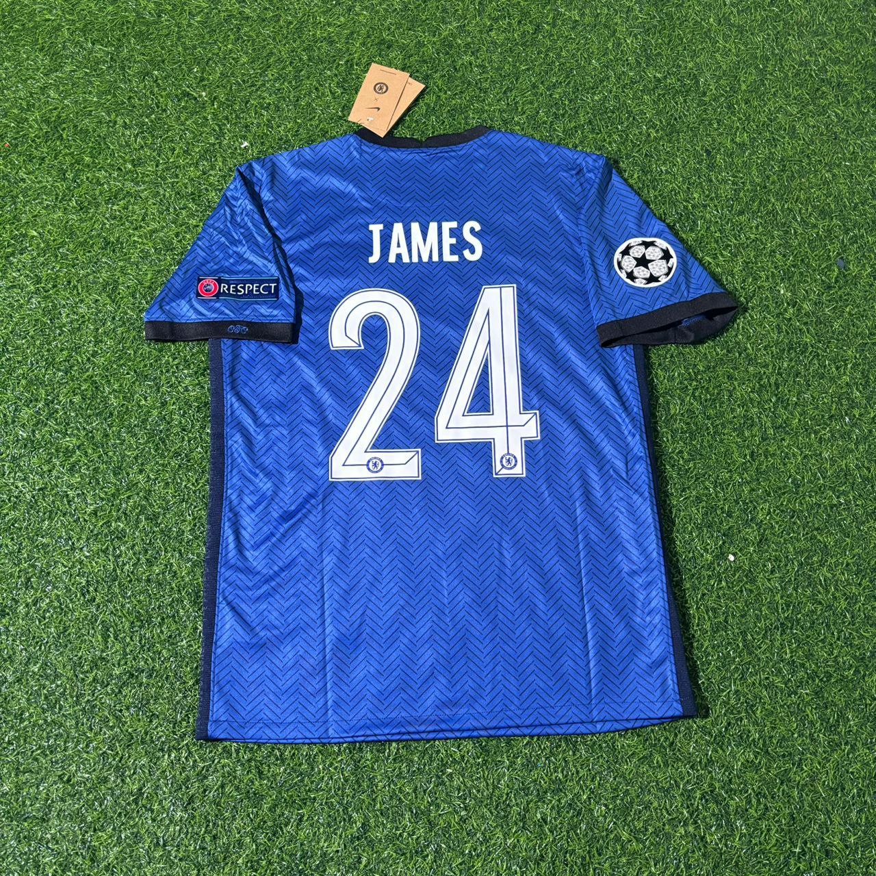 Reece James Chelsea 2021 Champions League Final Porto Blue Retro Kit Jersey Trikot Maglia Soccer Shirt