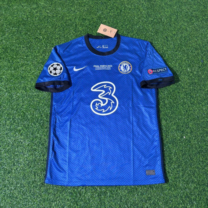 Reece James Chelsea 2021 Champions League Final Porto Blue Retro Kit Jersey Trikot Maglia Soccer Shirt