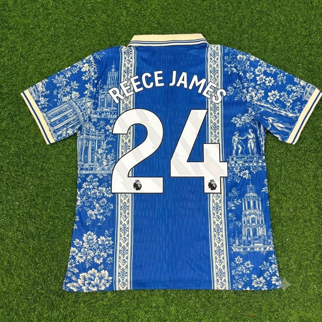 Reece James Chelsea 2027 Blue-White Jersey Maillot Trikot Maglia Soccer Shirt
