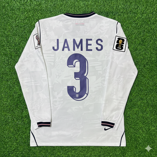 Reece James 3- England 2026 World Cup Long Sleeve Kit Jersey Trikot Maillot