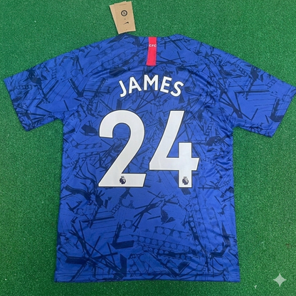 Reece James #24 Chelsea 2019 2020 Blue Retro Kit Jersey Trikot Maglia Maillot Soccer Shirt