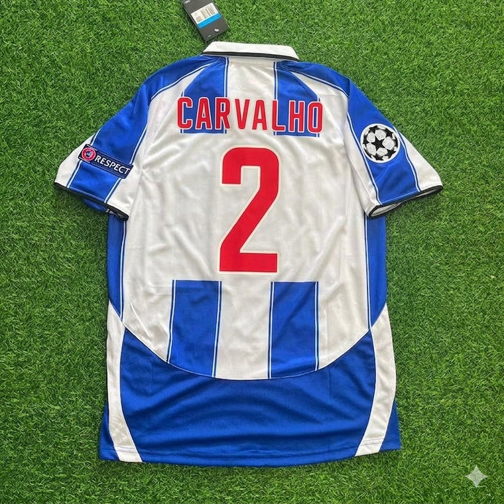 Ricardo Carvalho 2- Porto Retro Football Jersey