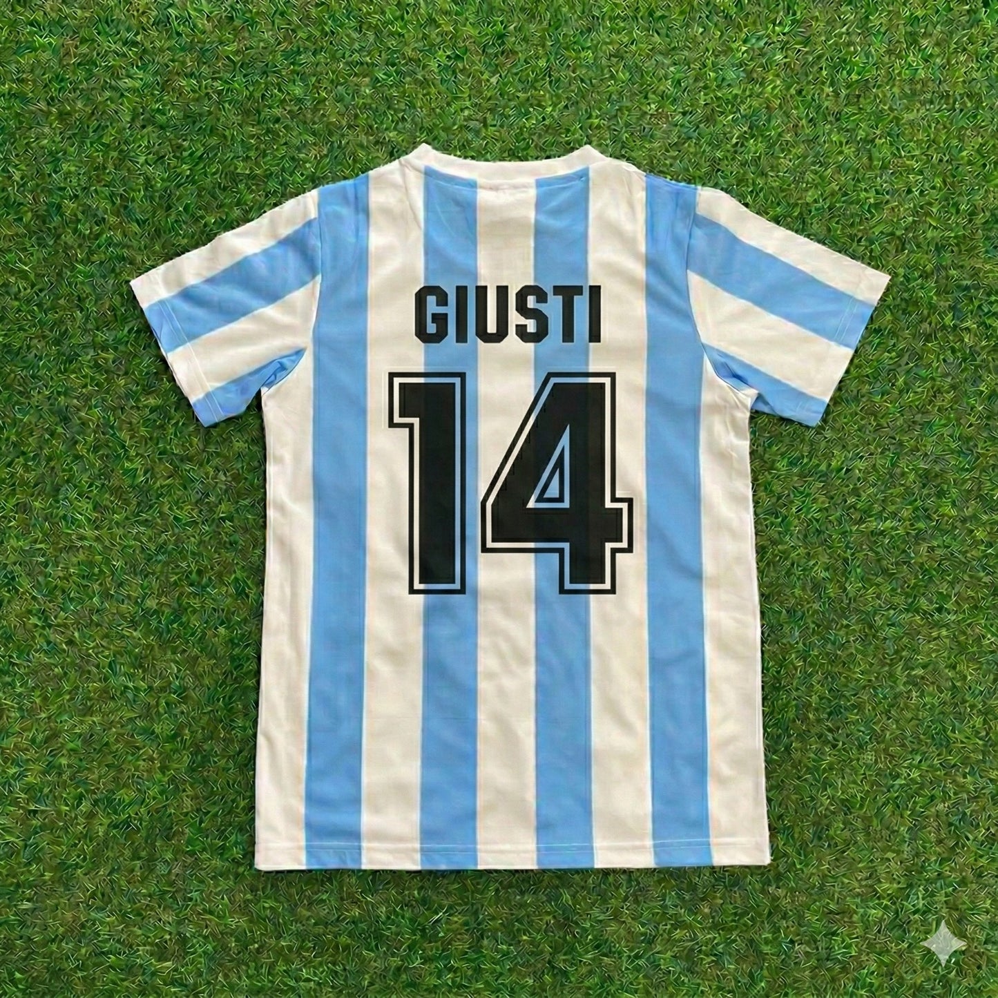 Ricardo Giusti 14- Argentina 1986 Home Retro Football Jersey Kit