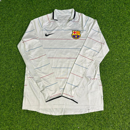 Ricardo Quaresma #20 Barcelona 2003 2004 Away Long Sleeve Retro Football Jersey Kit