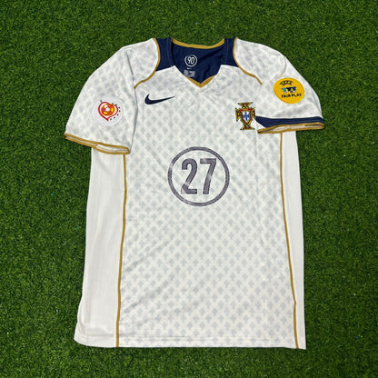 Ricardo Quaresma #27 Portugal EURO 2004 Away White Retro Football Jersey Kit