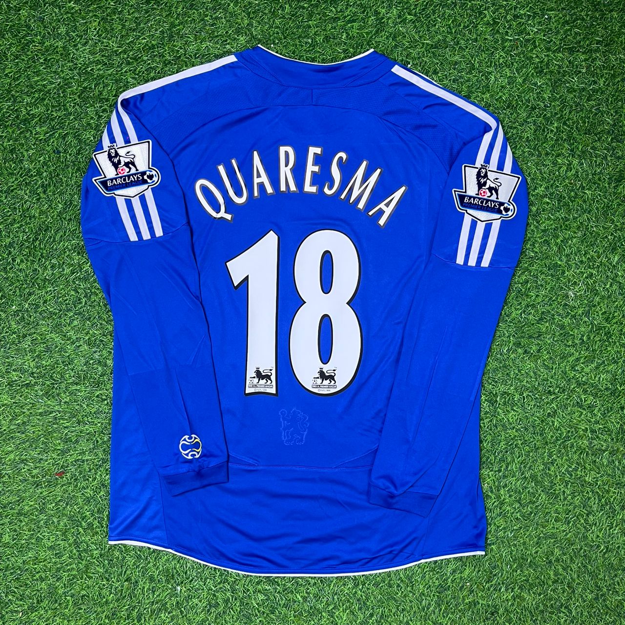 Ricardo Quaresma Chelsea 2007-2008 Long Sleeve EPL Patch Football Jersey