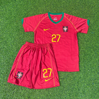 Ricardo Quaresma #27 Portugal 2006 Kids Kit Kinder Trikot Soccer Shirt