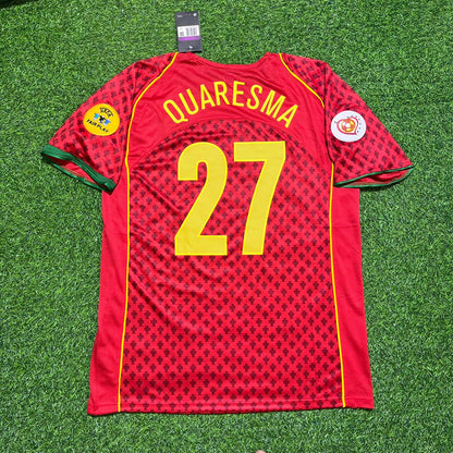 Ricardo Quaresma EURO 2004 Retro Home Red Jersey Trikot