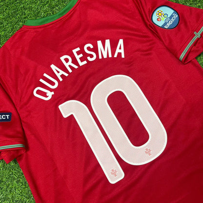 Ricardo Quaresma Portugal Euro 2012 Red Retro Football Jersey Kit