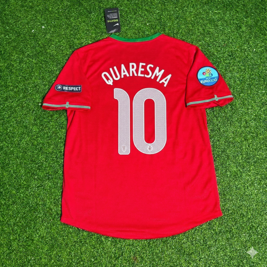 Ricardo Quaresma Portugal Euro 2012 Red Retro Football Jersey Kit