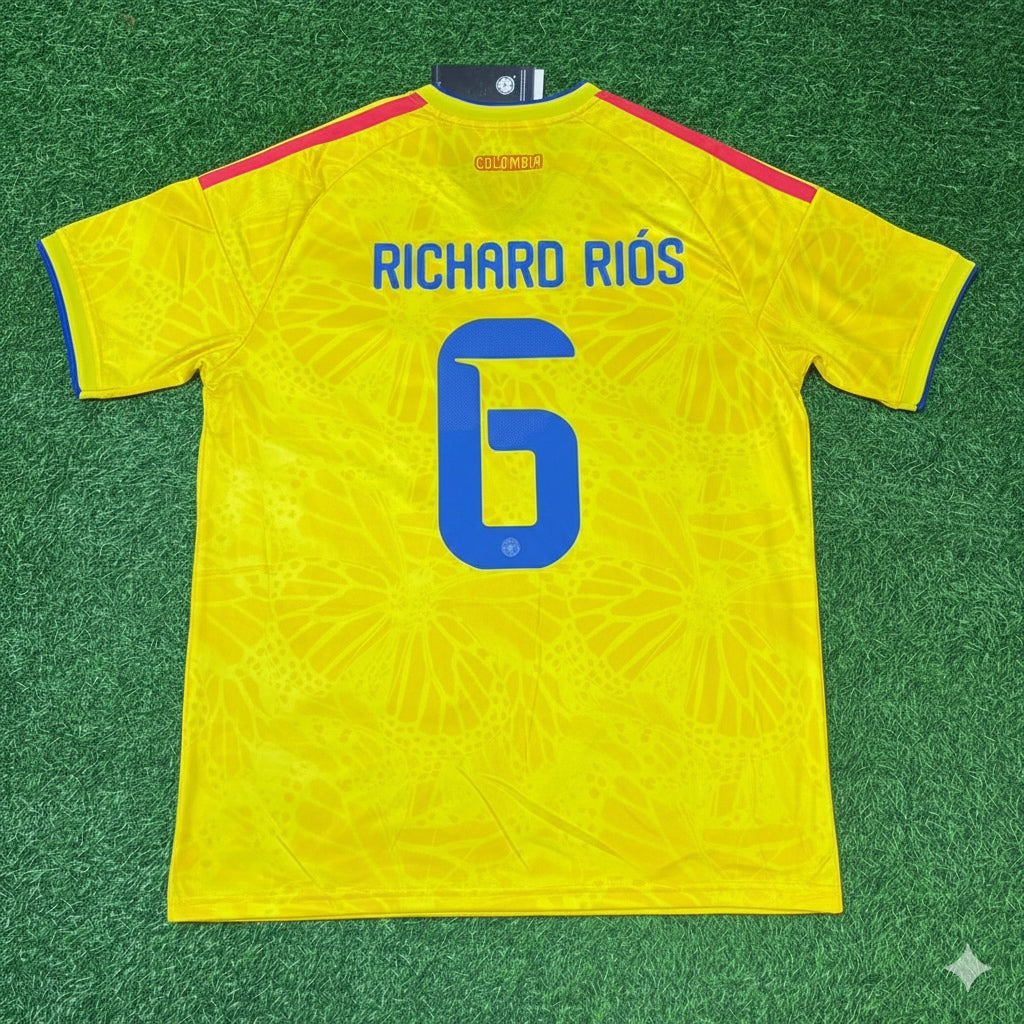 Richard Rios 6- Colombia 2026 World Cup Football Jersey