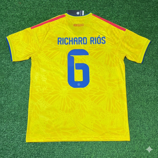 Richard Rios 6- Colombia 2026 World Cup Football Jersey