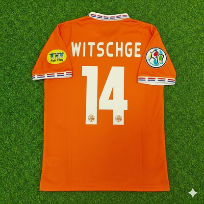 Richard Witschge Netherlands EURO 1996 Home Retro Football Jersey