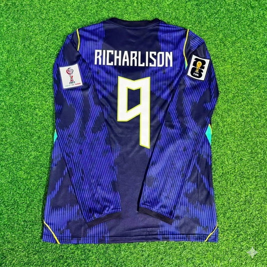 Richarlison 9# Brazil 2026 World Cup Sleeve Blue Away Jersey Trikot