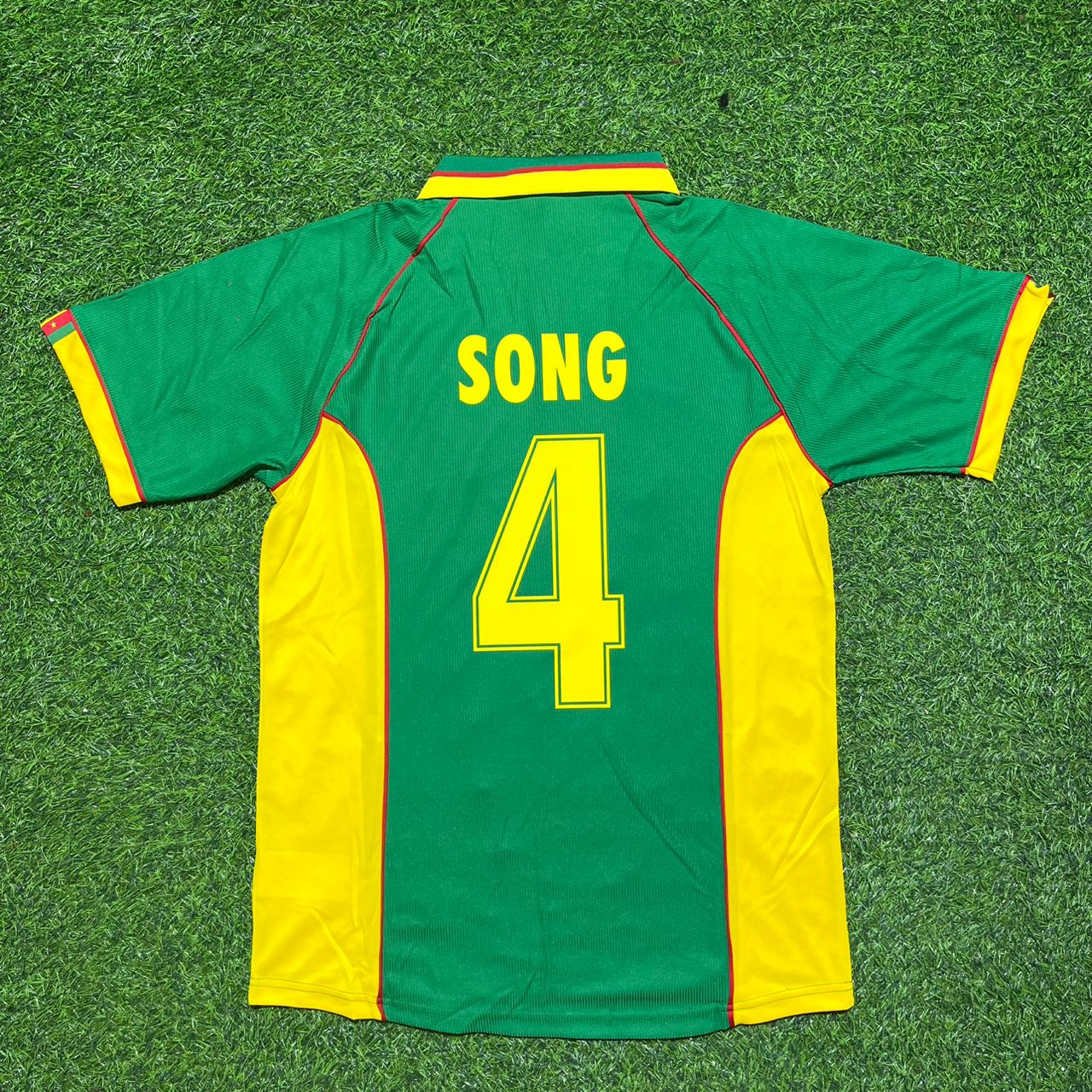 Rigobert Song Cameroon 1998 World Cup Retro Football Jersey