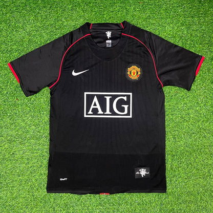 Rio Ferdinand Manchester United 2007-2008 Black Retro Football Jersey
