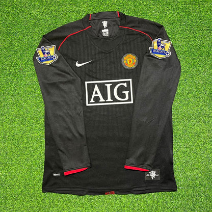 Rio Ferdinand 2007-2008 Manchester United Black Retro Jersey Trikot Camiseta Maillot