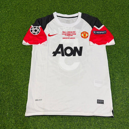 Rio Ferdinand #5 Manchester United 2011 Champions League Final White Football Jersey