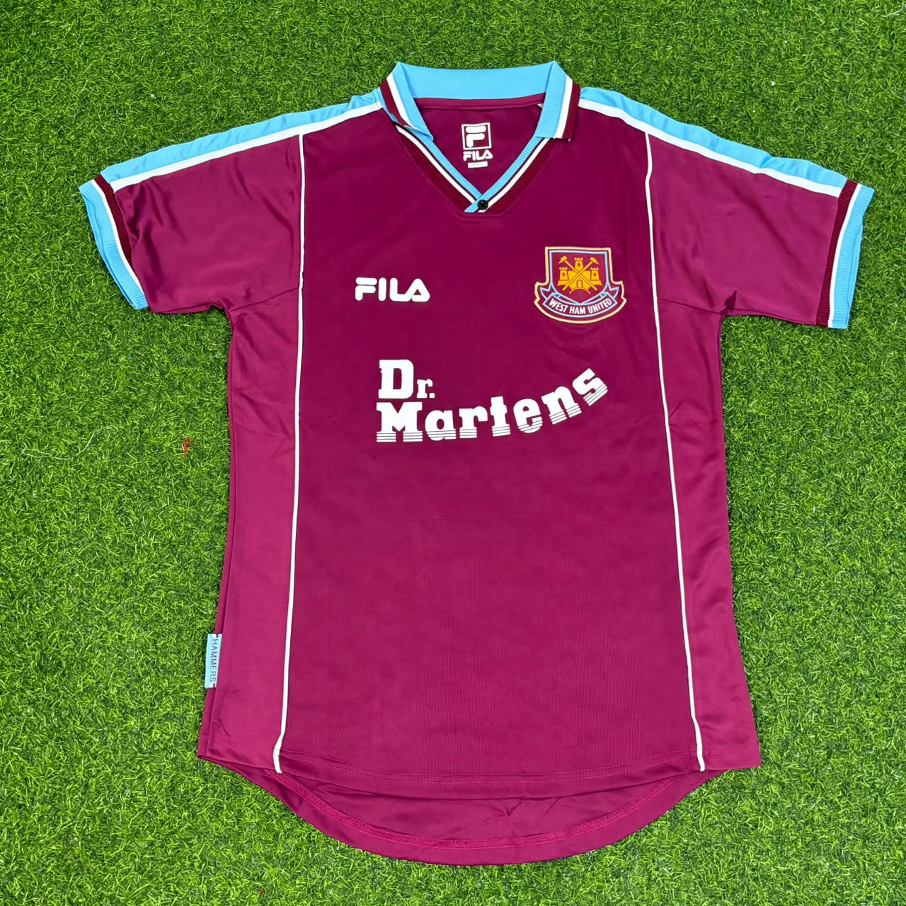 Rio Ferdinand #15 West Ham 1999-2000 Home Retro Football Jersey