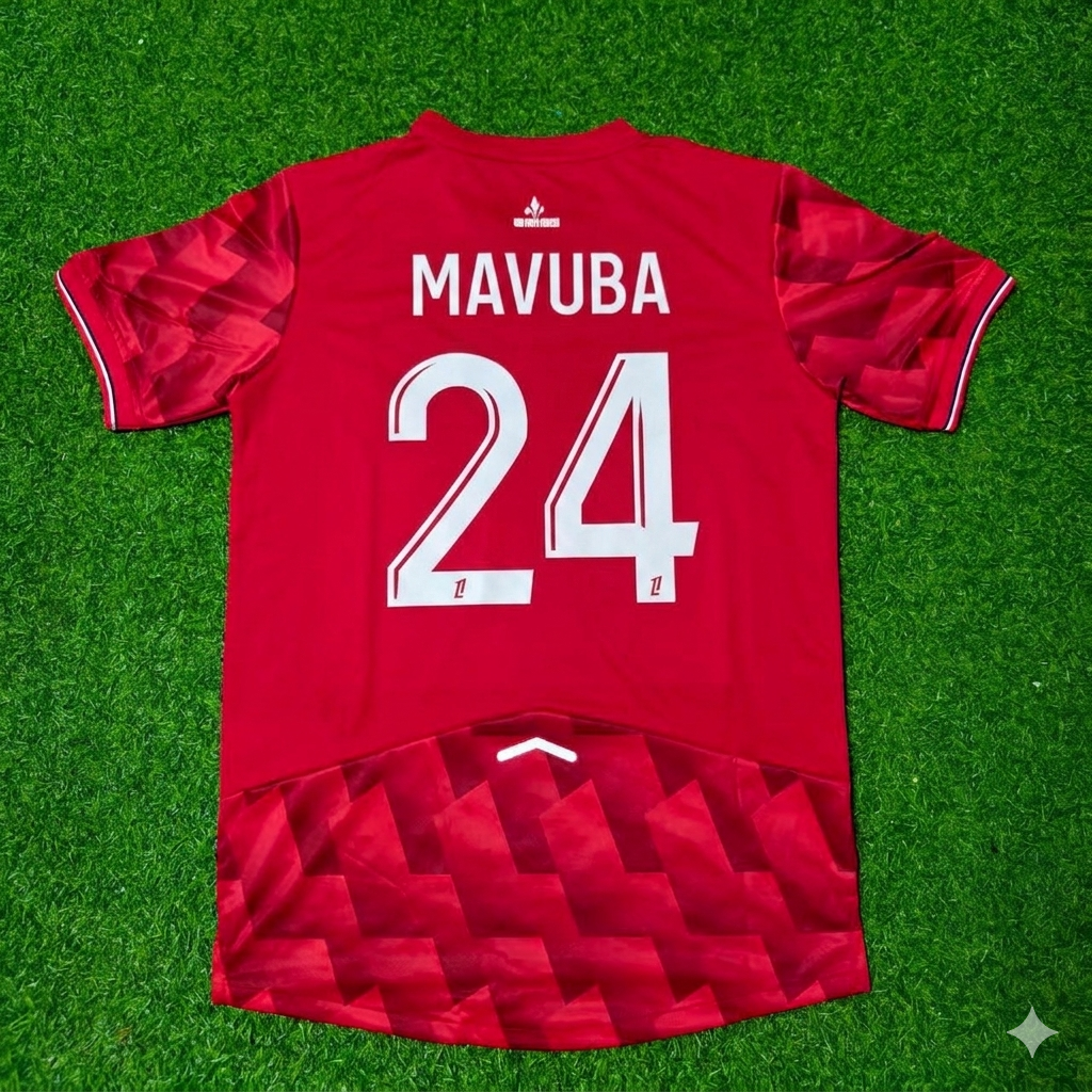 Rio Mavuba #24 LOSC Lille Home Football Retro Jersey