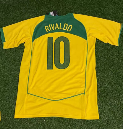 Rivaldo #10 – Brazil 2006 World Cup Retro Kit Jersey Trikot
