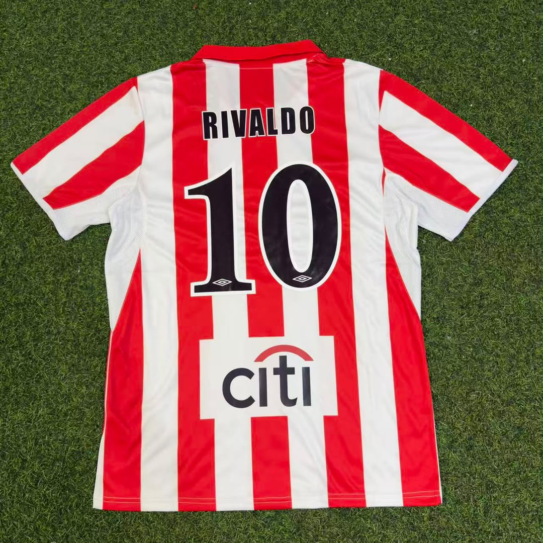 Rivaldo Olympiacos 2004-2005 Retro Home Football Jersey