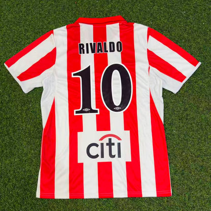 Rivaldo Olympiacos 2004-2005 Retro Home Football Jersey