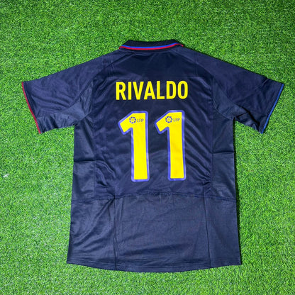Rivaldo Barcelona Retro 1997 Season Retro Football Jersey Trikot